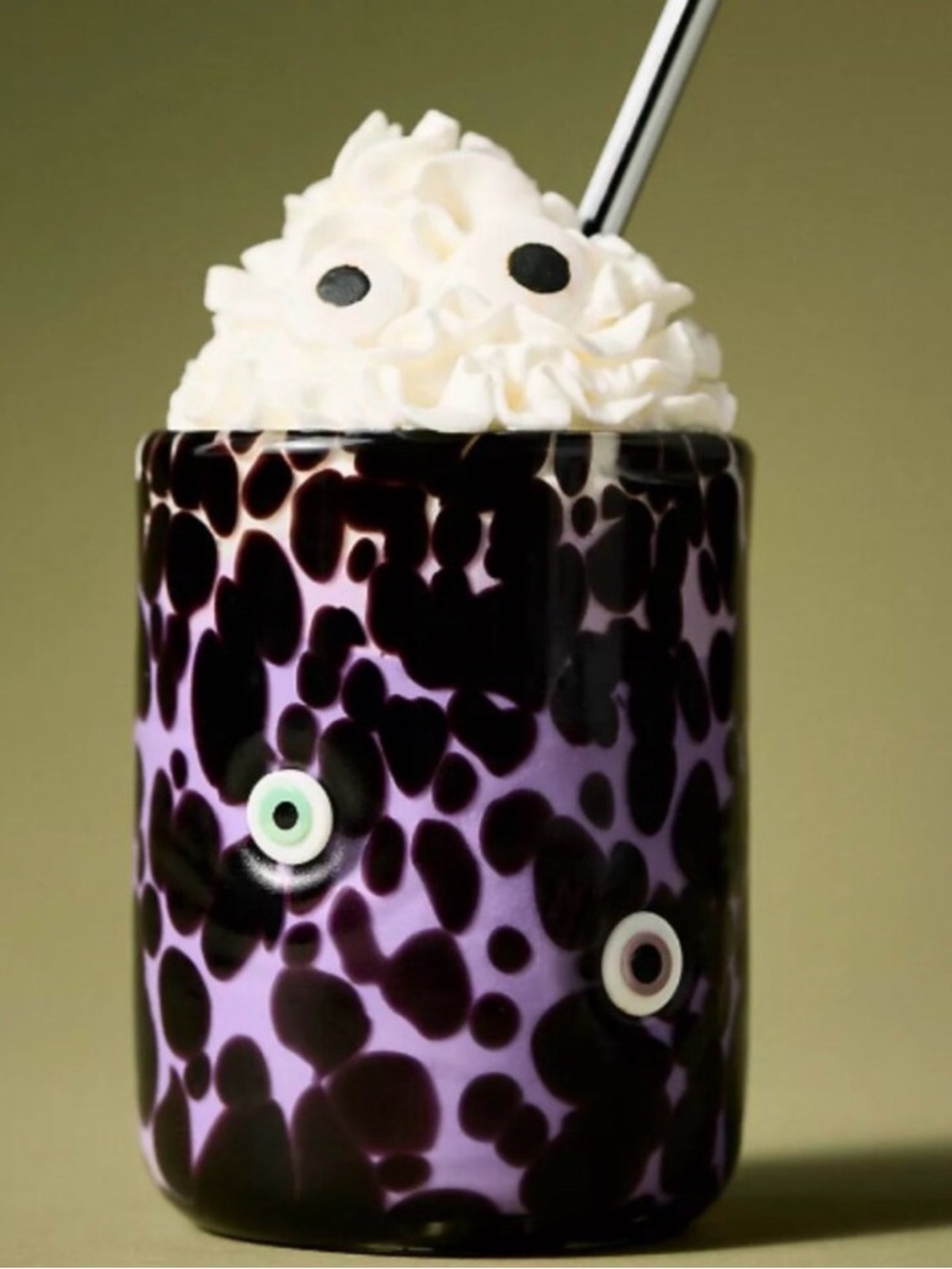 NIB Anthropologie The Mystic Icon Juice Glass, Evil Eye